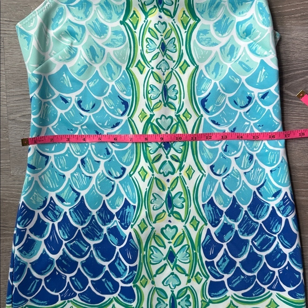 Lilly Pulitzer Perla Shift Dress - Scuba Scale Medium - Picture 8 of 9